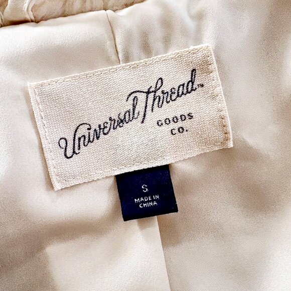 Universal Thread Sherpa Bomber Jacket in Ivory, Size Small - Picture 7 of 14